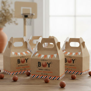 It's A Boy! Basketball Themed Co-ed Baby Shower Favor Box