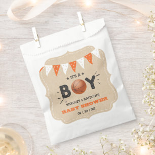 It's A Boy! Basketball Themed Co-ed Baby Shower Favour Bag