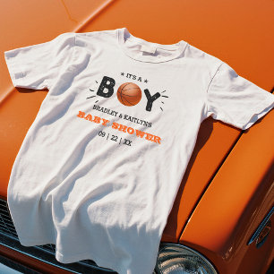 It's A Boy! Basketball Themed Co-ed Baby Shower T-Shirt