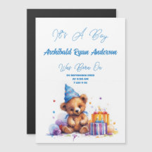 It's A Boy Birth Announcement