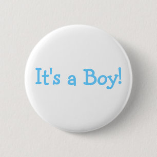 Its A Boy (Blue) 2 Inch Round Button