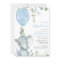 It's a boy blue balloon cute elephant baby shower