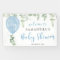 It's a boy blue balloon eucalyptus baby shower