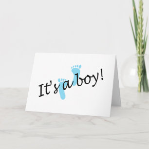 It's A Boy (Blue Feet) Announcement