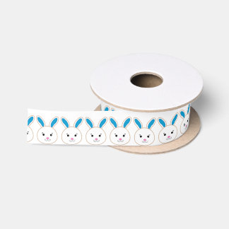 It's A Boy Blue Rabbit Baby Shower Satin Ribbon