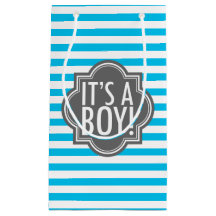 It's a Boy Blue Stripes and Charcoal