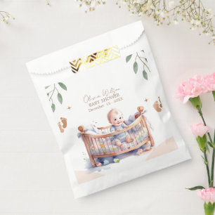 It's a Boy Boho Bassinet baby shower Favour Bag
