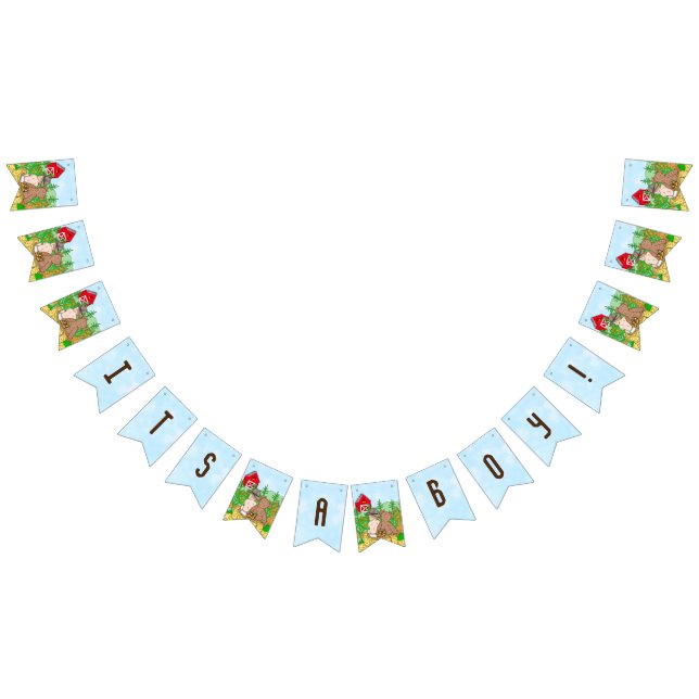 It's a Boy | Boy's Baby Shower  Bunting Flags (All)