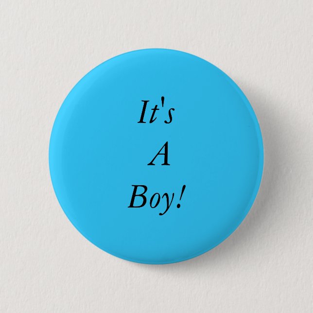 It's A Boy! Button (Front)