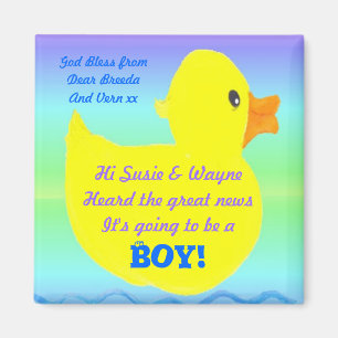 It's a Boy! by Brigid O'Neill Hovey Magnet
