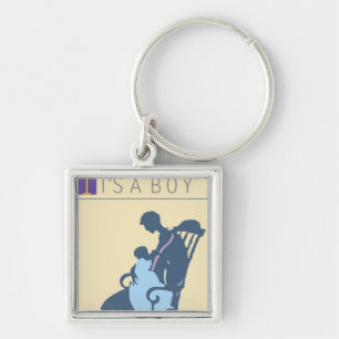 <It's a Boy> by Steve Collier Keychain