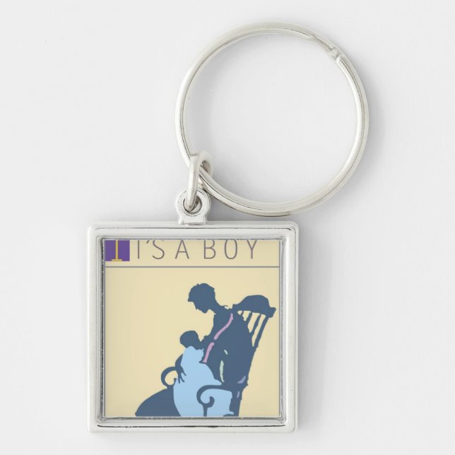 <It's a Boy> by Steve Collier Keychain (Front)