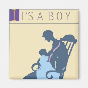 <It's a Boy> by Steve Collier Magnet