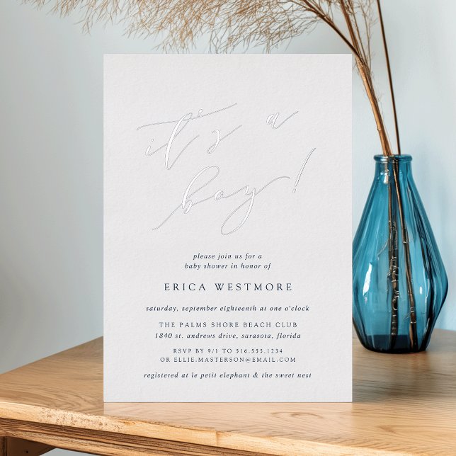 It's a Boy | Calligraphy Baby Shower (Creator Uploaded)