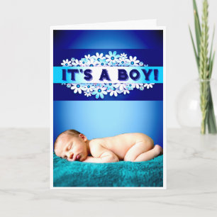 'It's a boy!' card