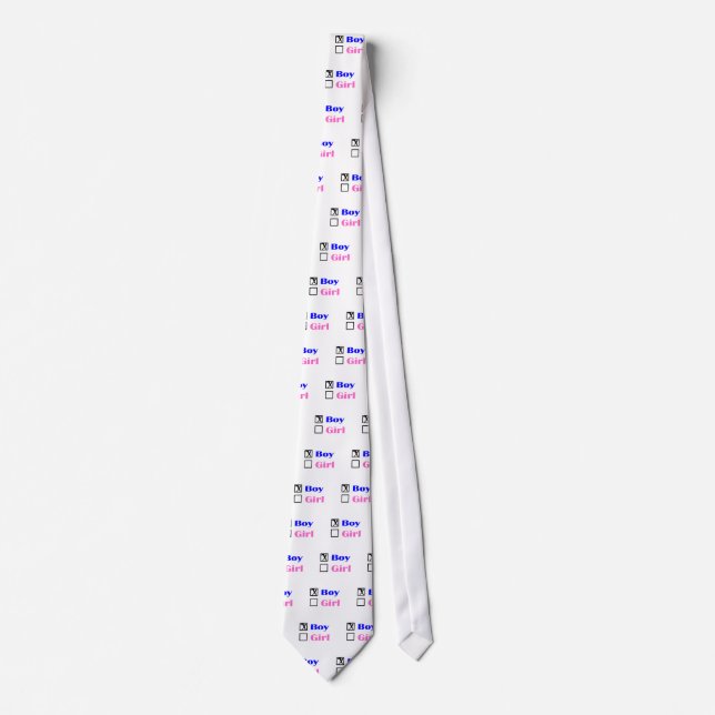 It's A Boy (Check) Tie (Front)