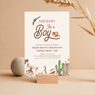 It's a Boy Cowboy Baby Shower Invitation