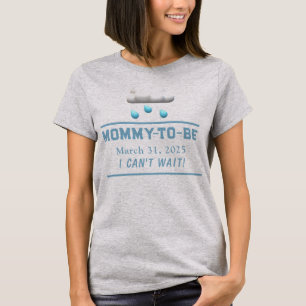 It's a Boy Customizable Mommy-to-Be Baby Shower T-Shirt