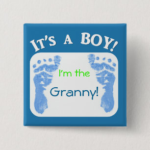 It's a Boy! Customize your baby button