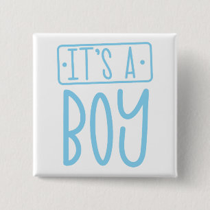 It's a Boy Cute Celebration Button