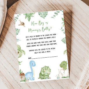 It's A Boy Dinosaur Baby Shower How Big Is Game