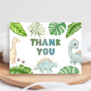 It's a Boy Dinosaur Baby Shower  Thank You Card