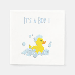 It's a Boy Duck Napkin