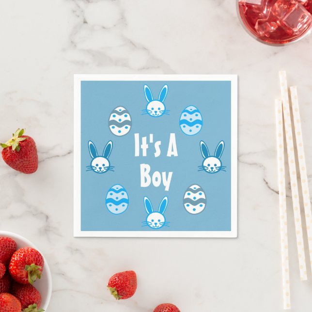 It's a Boy Easter Napkin (Insitu)