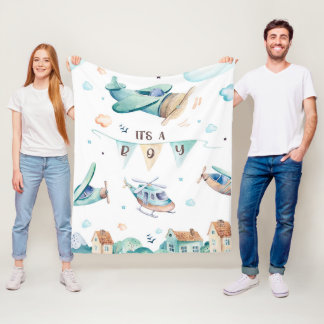 It's a boy  fleece blanket