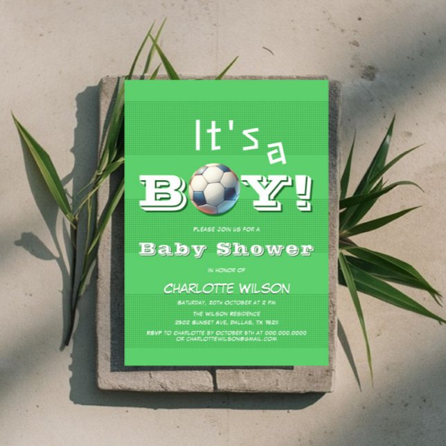 It's a Boy! Football Baby Shower Invitation (Creator Uploaded)