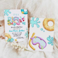 It's a Boy Fun Summer Tropical Pool Baby Shower