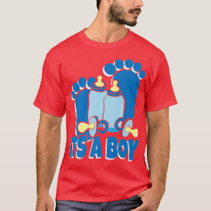 It's A Boy Gender Reveal Baby Shower Proud Mom T-Shirt