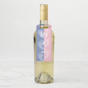 It's a...Boy Gender Reveal Party Favour Bottle Tag