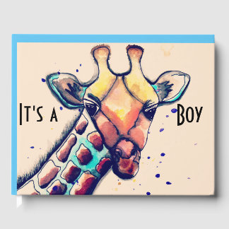 It's A Boy Giraffe Guestbook