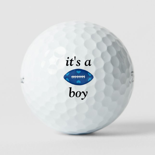 it's a boy golf balls by dalDesignNZ (Front)