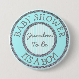 It's a Boy, Grandma to be Baby Shower Button