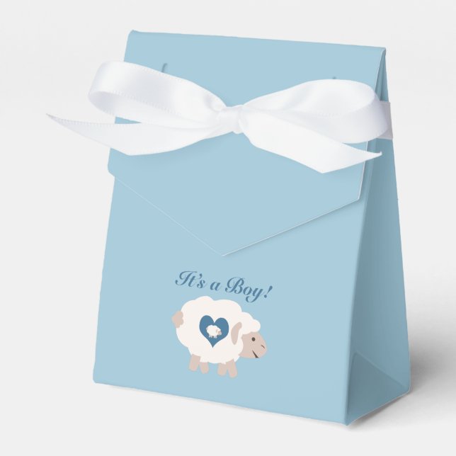 It's a Boy! Mama Sheep Favor Box (Front Side)