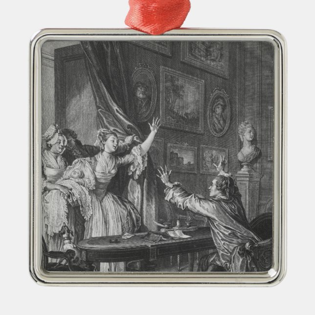 It's a boy metal ornament (Front)