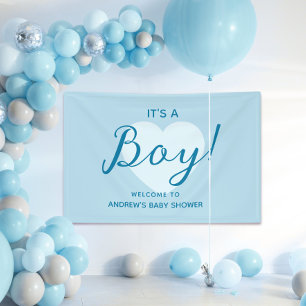 Its a Boy Modern Baby Shower Banner