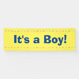 It's a Boy - New Baby Announcement Banner