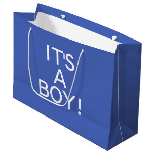 Its a Boy Newborn Blue Gift Bag