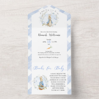 It's a Boy Peter Rabbit Baby Shower All In One Invitation