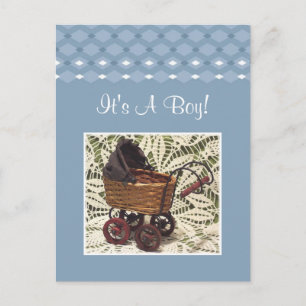 It's A Boy Postcard