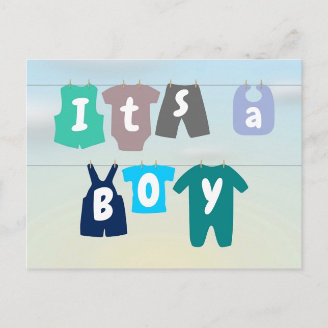 its a boy postcard (Front)