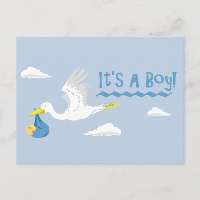 It's a Boy! Postcard (Front)