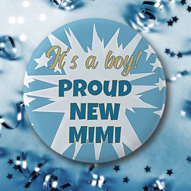 It's a boy! Proud New MIMI Button (Creator Uploaded)