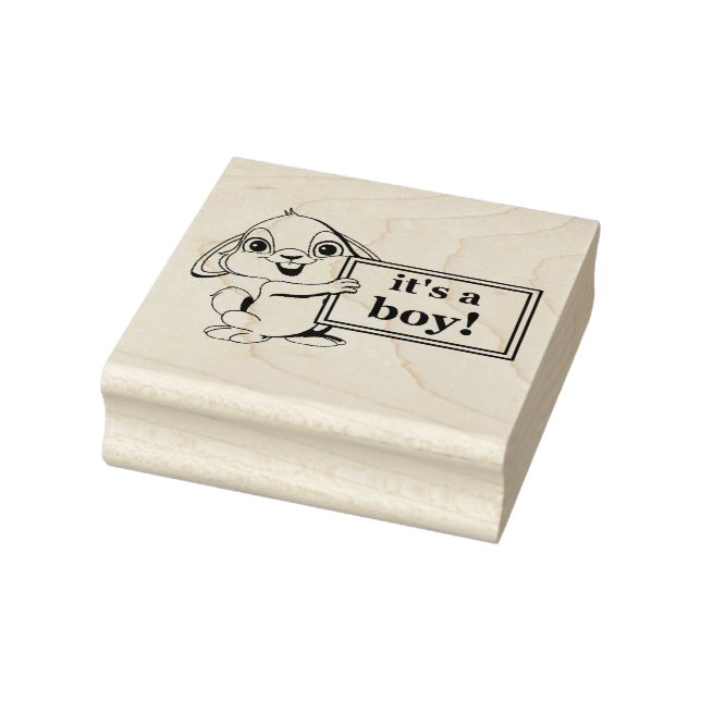 "It's a Boy" Rubber Stamp (Stamp)