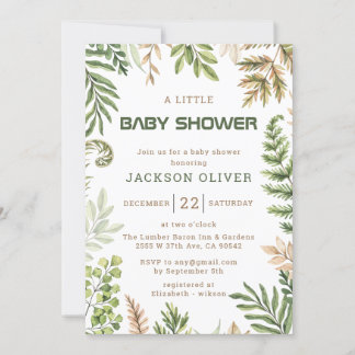It's a Boy Safari Baby Shower Invitation