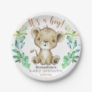 It's a Boy! Safari Lion  Baby Shower Plate