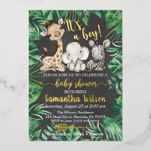 It's a Boy Safari Wild Baby Shower Real